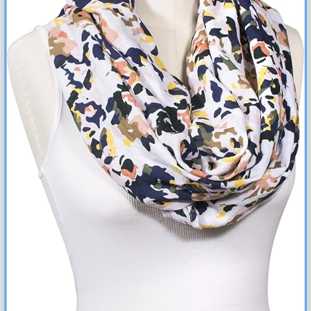 Bebe au Lait White and Multicolor Scarf